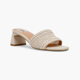 Cratar Woven Sandal, Ivory