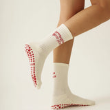 Pilates Girl Grip Sock, Red
