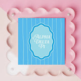 Sorority Square Scalloped Acrylic Frame