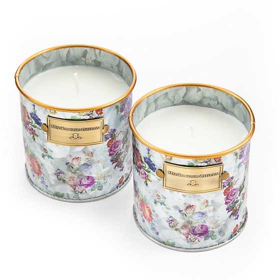 Flower Market Small Citronella Candles, Set of 2