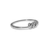 Interlok Linked Hearts Hinged Bangle, Silver