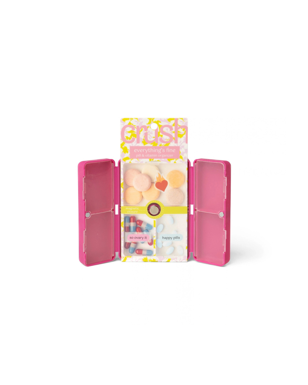 Crush Everything's Fine Pill & Vitamin Case