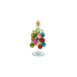 Handmade Glass 7.5" Tree with Ornaments