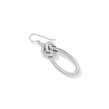Interlok Linked Hearts French Wire Earrings, Silver