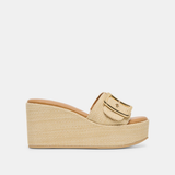Jilian Wedges, Lt Natural Raffia