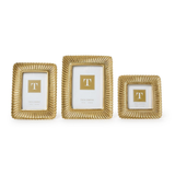 Scalloped Plume Gold Frame