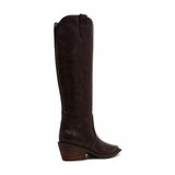 Greva Tall Boots, Brown Smooth