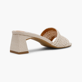 Cratar Woven Sandal, Ivory