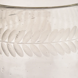 Milpa Michelada Clear Glass w/ Laurel Engraved