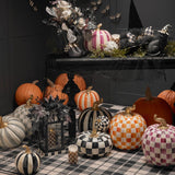 Courtly Check Squashed Glossy Pumpkin, Medium