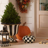 Courtly Check Squashed Glossy Pumpkin, Medium