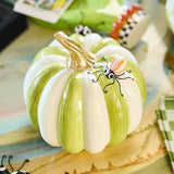 Fergal's Friend Spider on Small Moss Stripe Pumpkin