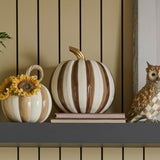 Chocolate Stripe Medium Pumpkin