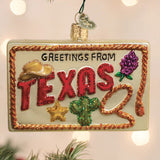 Texas Postcard Ornament