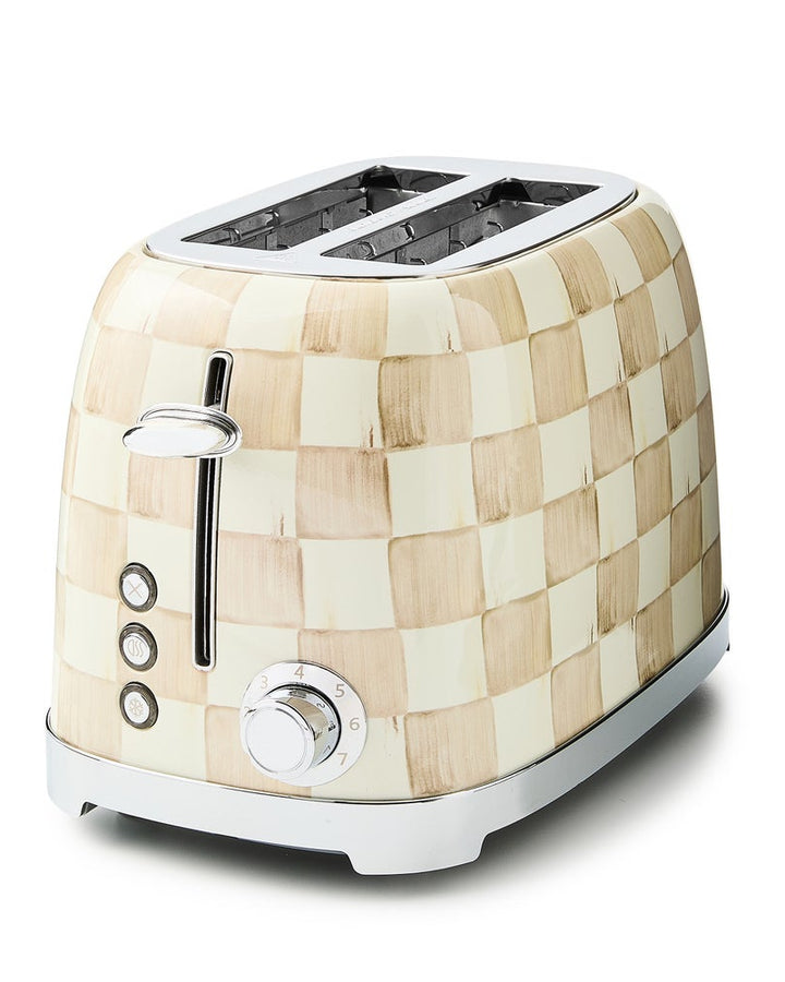 Mocha Check 2-Slice Toaster