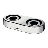 Mocha Check Electric Salt & Pepper Grinder Set