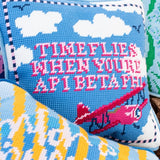 Sorority Needlepoint Pillow