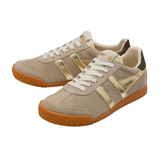 Elan Glitz Sneakers, Bone/Gold/Dark Brown