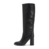 Bardonny Knee High Boots, Smooth Black