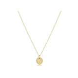 16" Necklace Gold - Respect Small Gold Disc