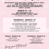 Warehouse Sale VIP Ticket