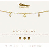 Dots of Joy Dangle Necklace, Gold