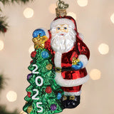2025 Santa With Tree Ornament