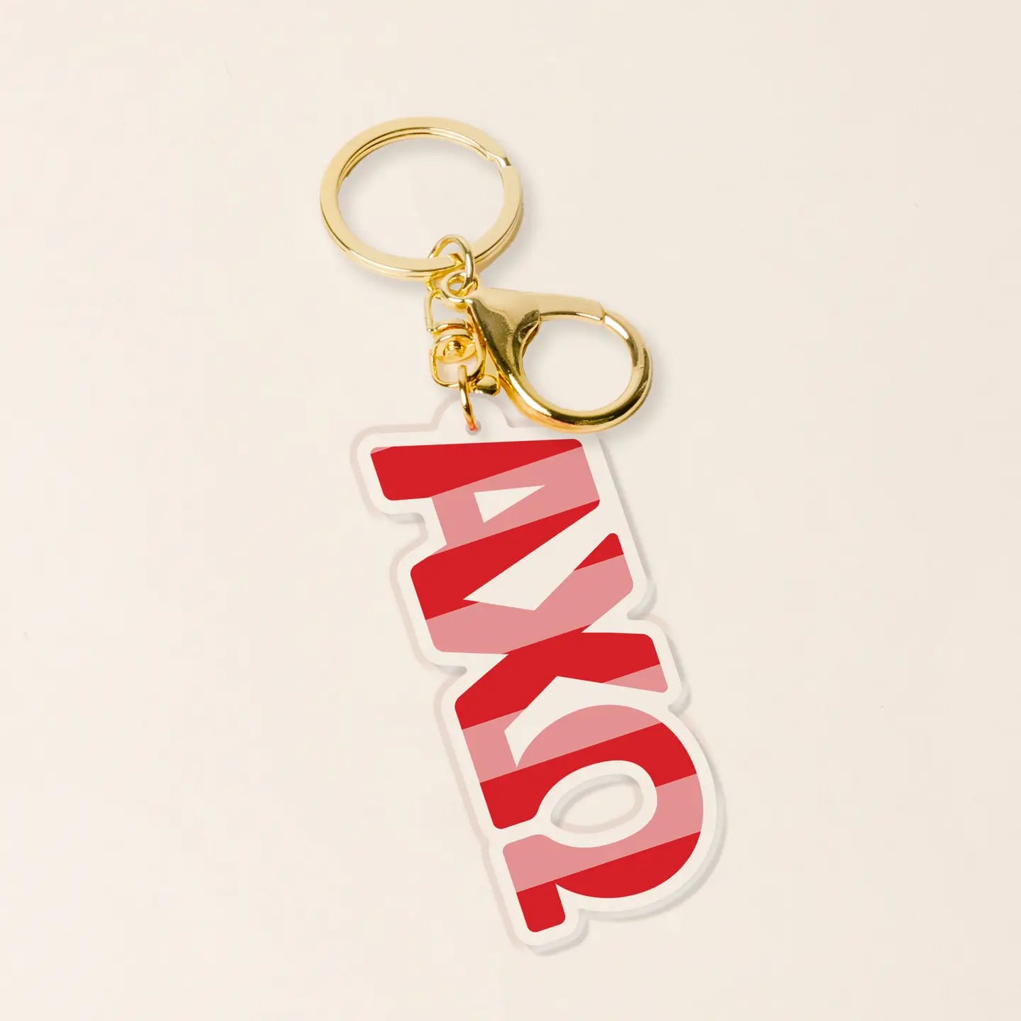 Sorority Stripes Acrylic Keychain