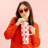Take Me Everywhere Tumbler, Sweetheart Check