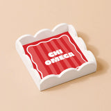 Sorority Stripe Scallop Trinket Tray