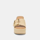 Jilian Wedges, Lt Natural Raffia