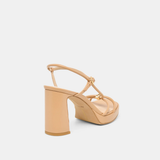 Odete Heels, Light Tan Leather