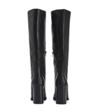 Bardonny Knee High Boots, Smooth Black