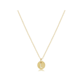 16" Necklace Gold - Respect Small Gold Disc