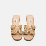 Hayden Crotchet Sandal, Raffia