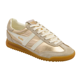 Firefly Metallic Sneakers, Gold/Off White
