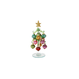Handmade Glass 7.5" Tree with Ornaments