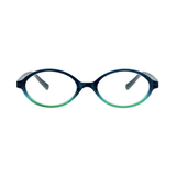Filly Glasses, Teal/Green Ombre