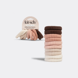 Ribbed Hair Elastics, Blush