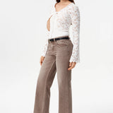 Briar Mid Rise Straight Leg Jeans, Coffee