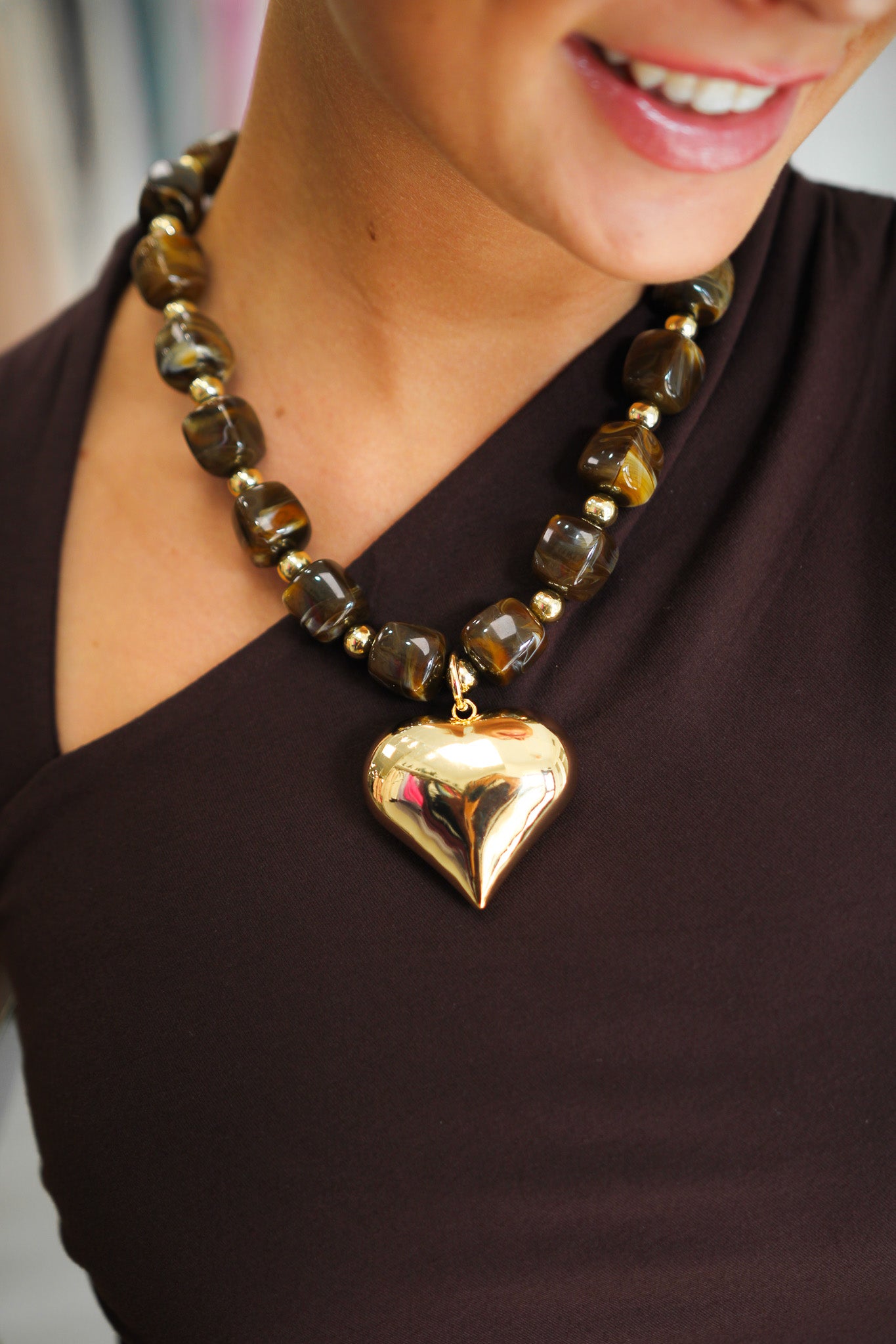 Chunky Heart Necklace