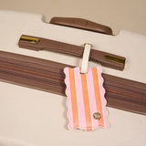 Jetsetter Luggage Tag, Sicily Stripes Pink