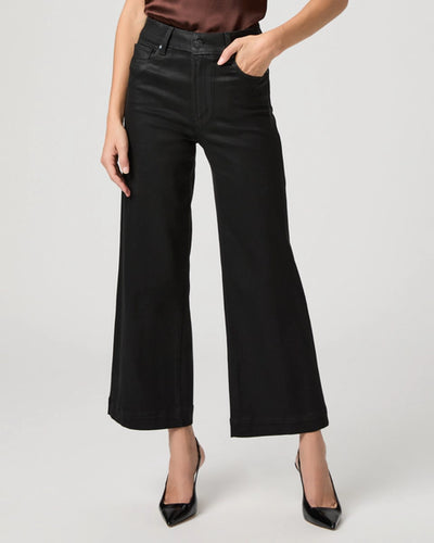 Anessa Wide Leg Jean, Black Fog Luxe Coating