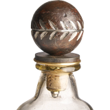 Laureles Decanter w/ Laurel Ballin Etched & Iron Base