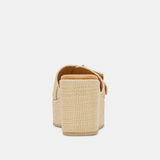 Jilian Wedges, Lt Natural Raffia