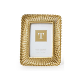 Scalloped Plume Gold Frame