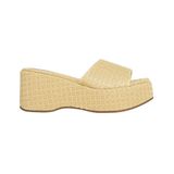 Ivy Woven Platform Sandal, Natural