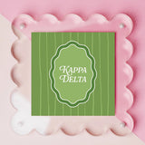 Sorority Square Scalloped Acrylic Frame