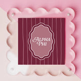 Sorority Square Scalloped Acrylic Frame