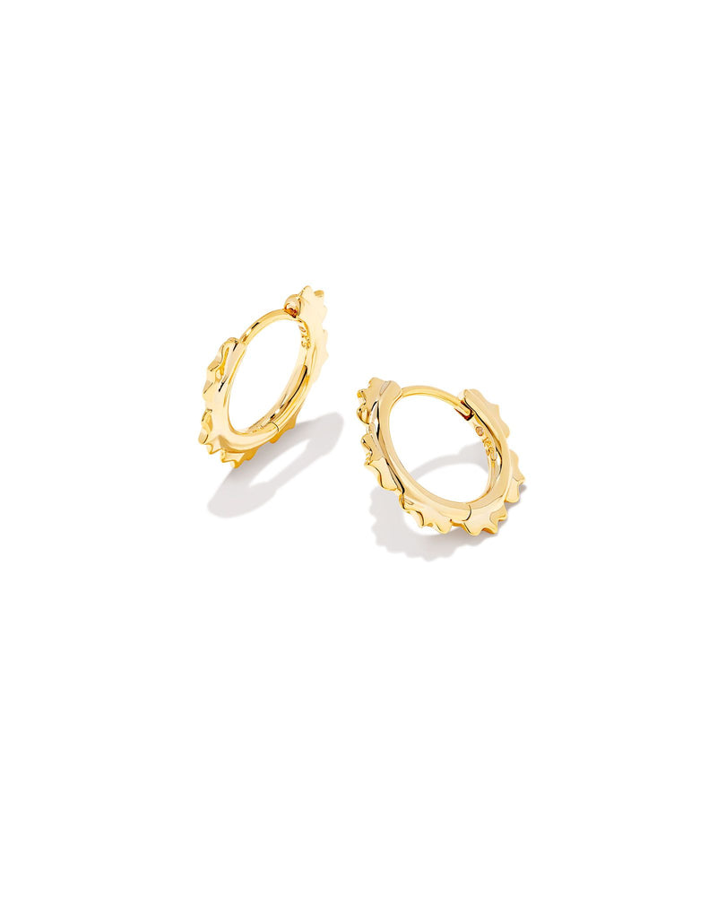 Genevieve Gold Huggie Earrings